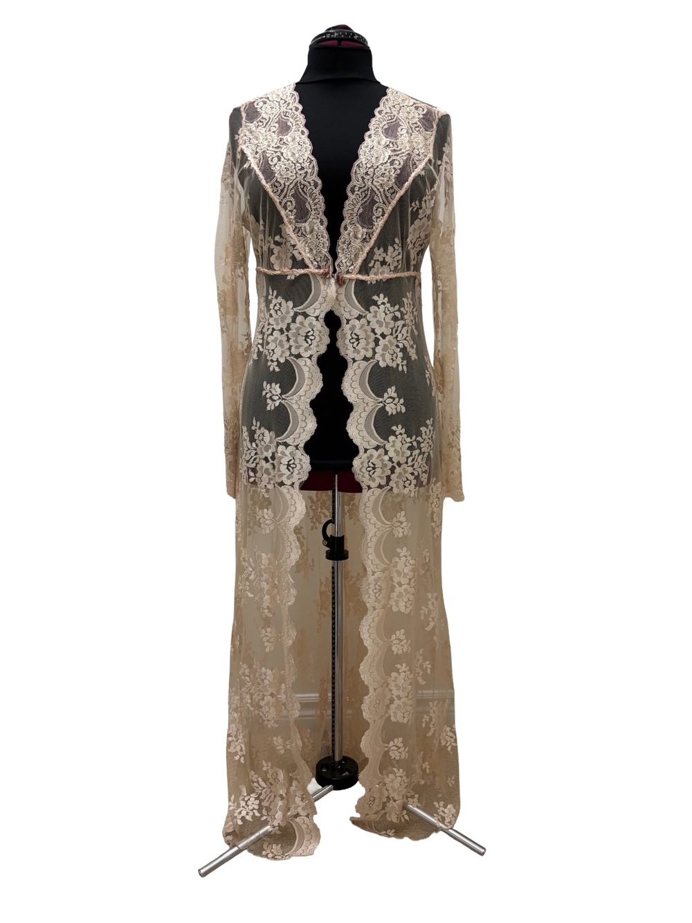 Vintage Claire Pettibone Lace Bridal Gown Robe / Boudoir Duster